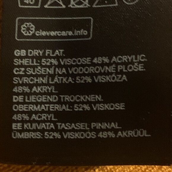 Divided By H&M Sweater Lightweight Yellow High Crewneck Long Sleeve Ribbed Knit - Picture 9 of 10